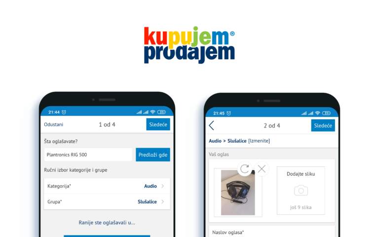 postavljanje oglasa android kupujemprodajem