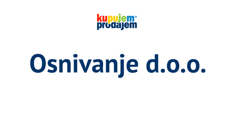 Kako da osnujete d.o.o.